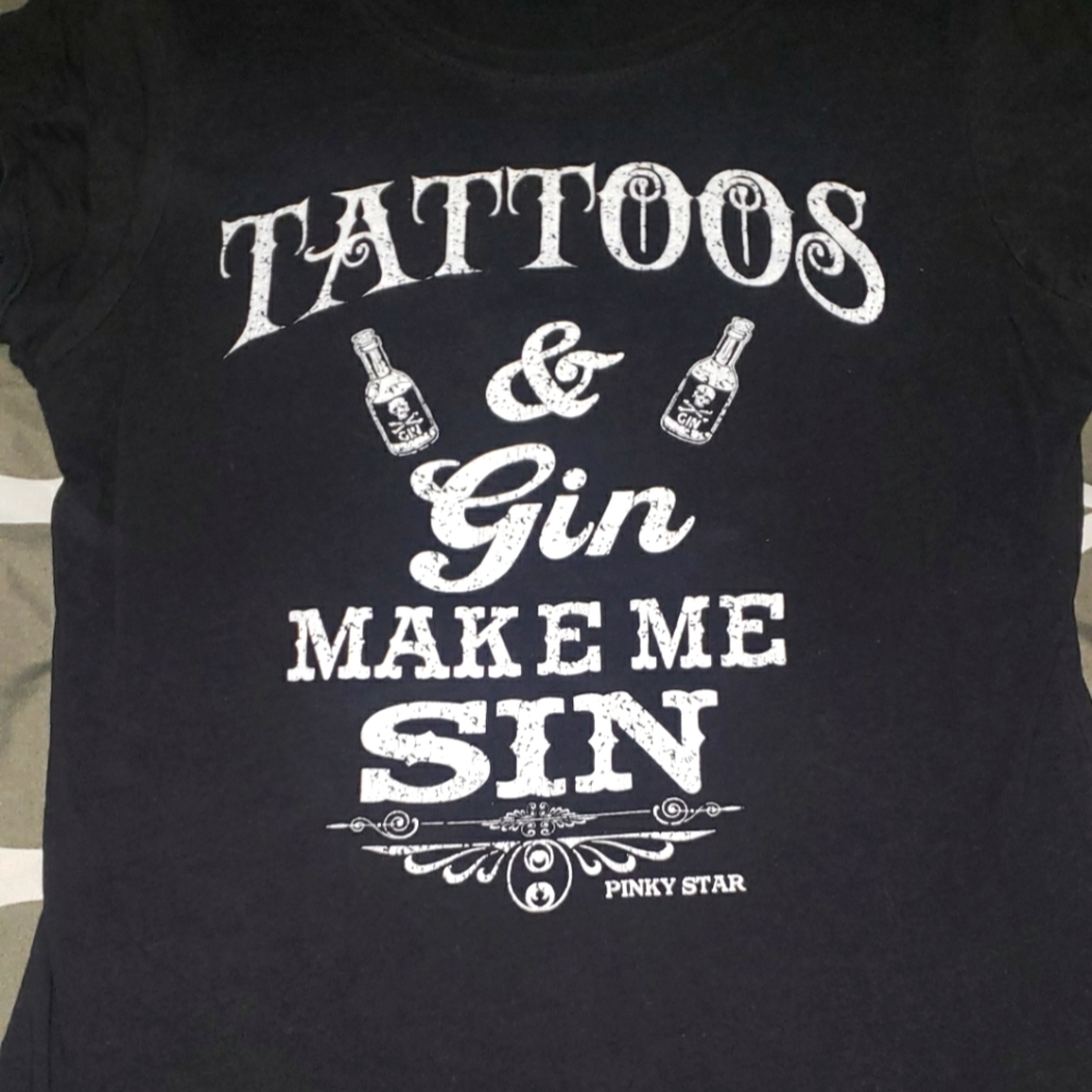 Pinky Star Tattoo printed tee